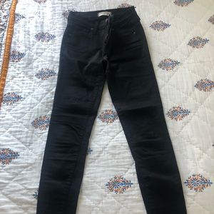 Madewell Black 9” Skinny Jeans, 26 Tall